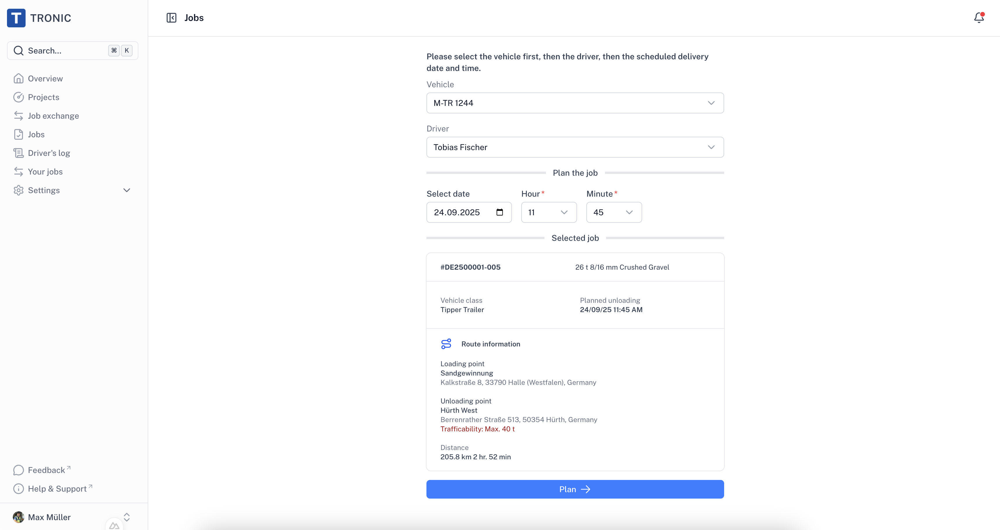 Transport Planning View