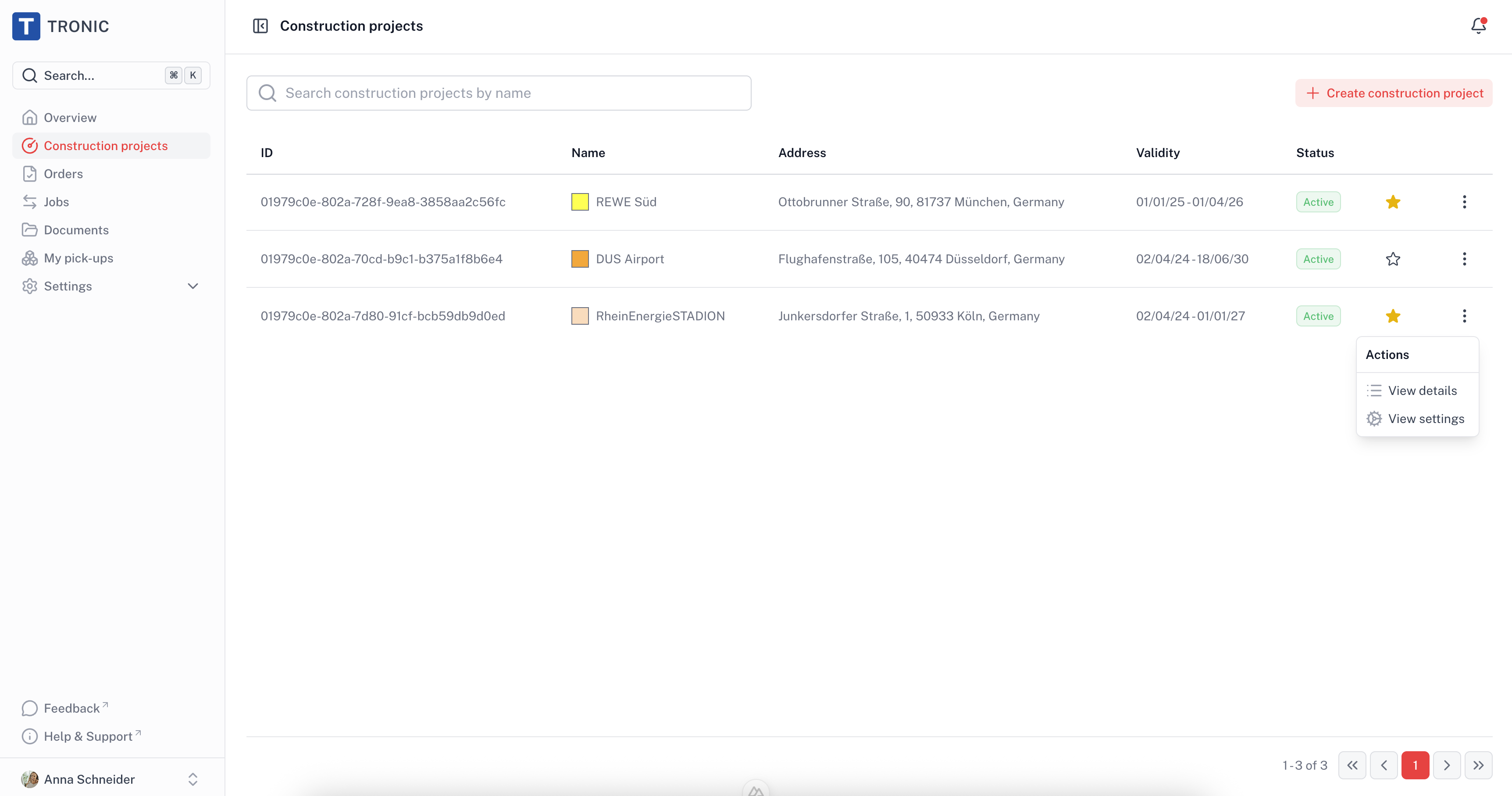 Construction project View